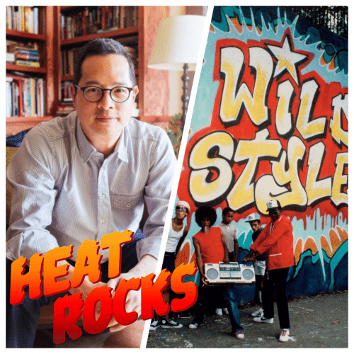 The album cover for WILD STYLE with a portrait of Jeff Chang