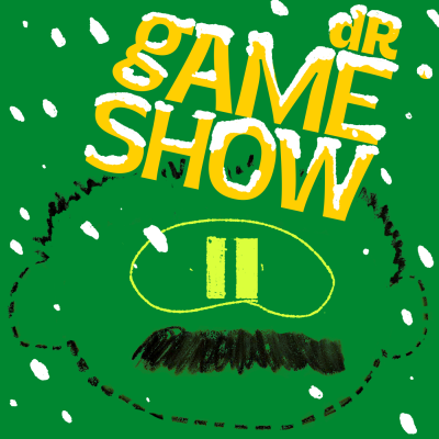 dr. gameshow template with snow, and what looks like a pause sign in a giant bean