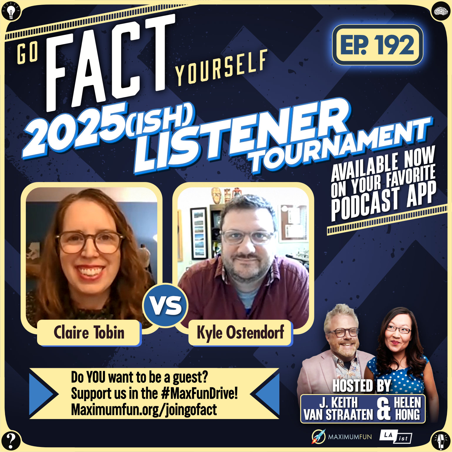 Ep. 192: Listener Tournament Finals: Claire Tobin & Kyle Ostendorf (# ...