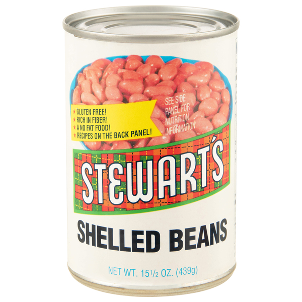 Can of Stewart's Shelled Beans